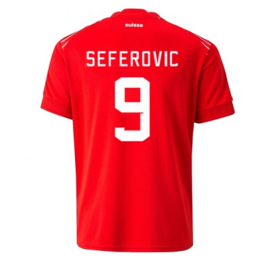 Švicarska Haris Seferovic #9 Domaci Dres SP 2022 Kratak Rukav